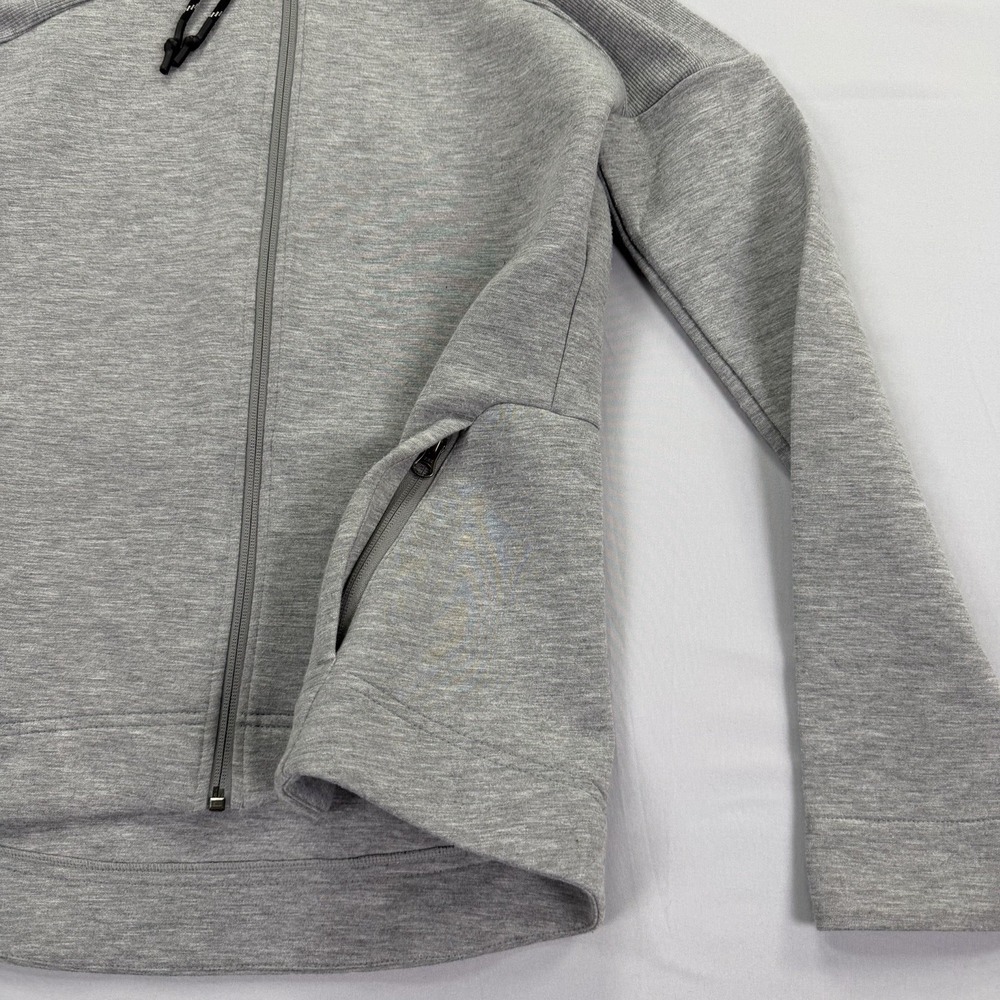 Sweaty Betty Women's S Gray Scuba Full Zip Hooded Jacket Athletic Stretch - Picture 6 of 16
